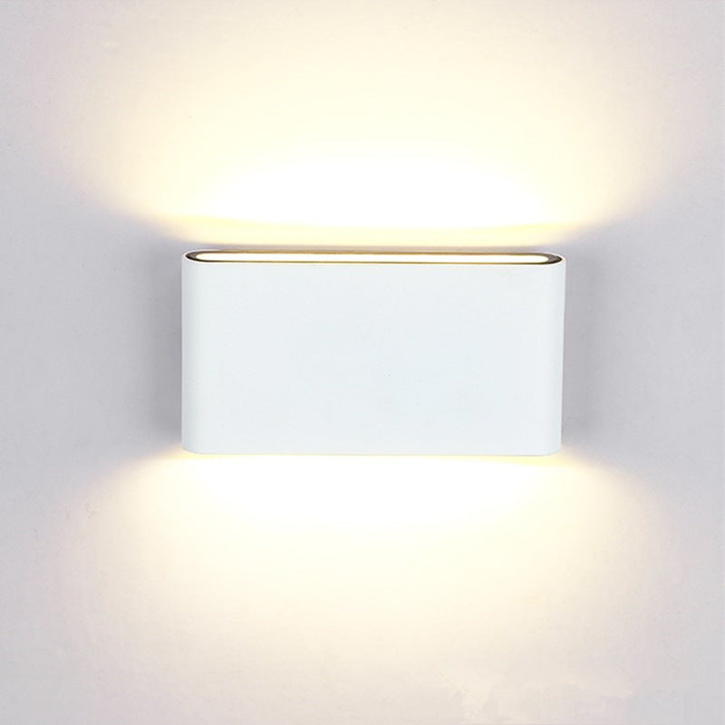 Rectangular Bedroom Indoor Outdoor Waterproof Wall Lamp