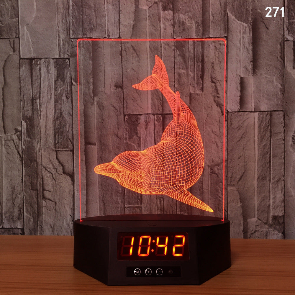 Explosion electronic products glowing dolphin 3d night light