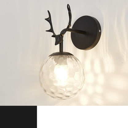 Modern Minimalist Creative Round Glass Wall Lamp