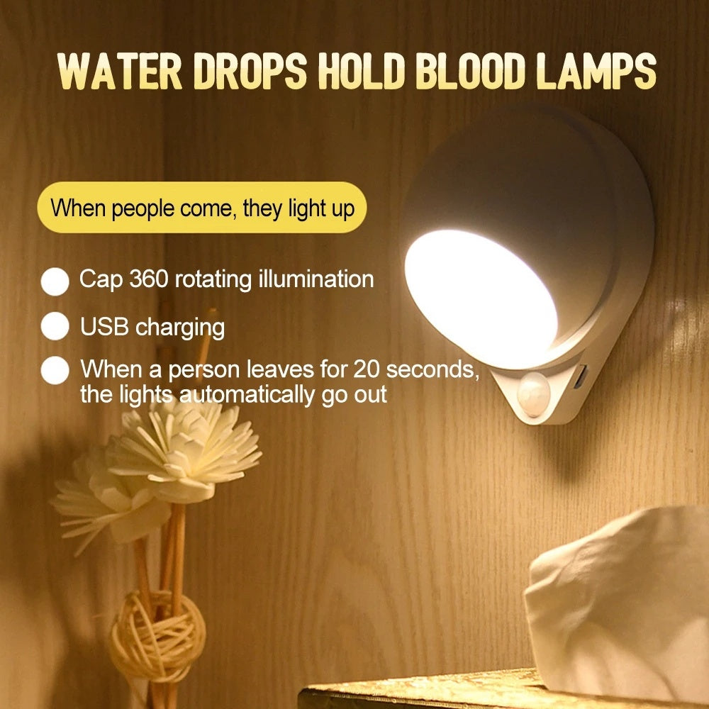 LED Smart Sensor Night Light 360 Degree Wall Lamp