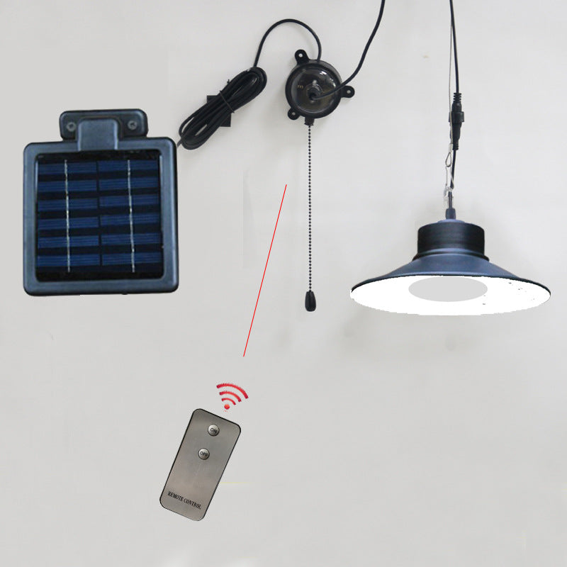 Indoor Solar Pull Cord Light Remote Control LED Chandelier – Lamp Jellyfish