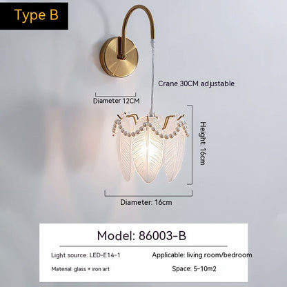 Pearl Simplicity Suspension Wire Wall Lamp