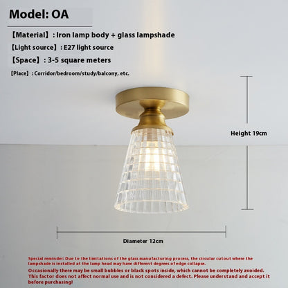 Glass Lampshade Aisle Corridor Balcony Entrance Foyer Lamps