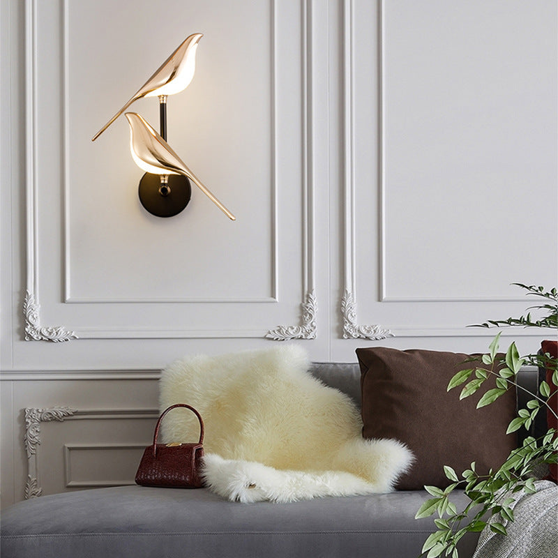 Creative Bird-shaped Bedroom Living Room Wall Lamp