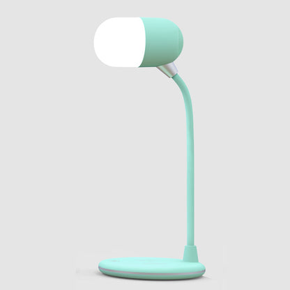 3 IN 1 Desk Lamp With Qi 5W Bluetooth  Dimmable For Bedroom