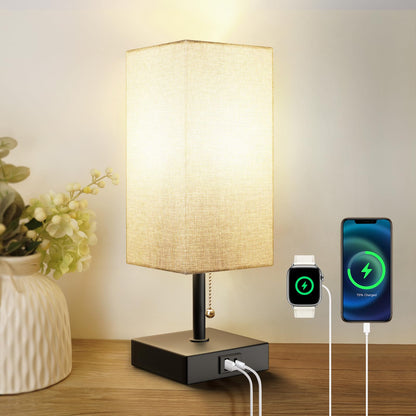 Bedside Table Lamp With 3 Levels Brightness Small Lamp