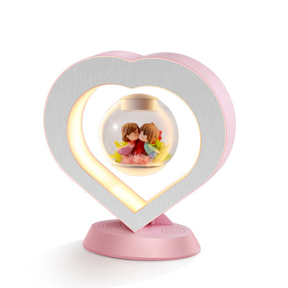 Heart Floating Table LED Night Light Magnetic Levitation Creatives Lamp