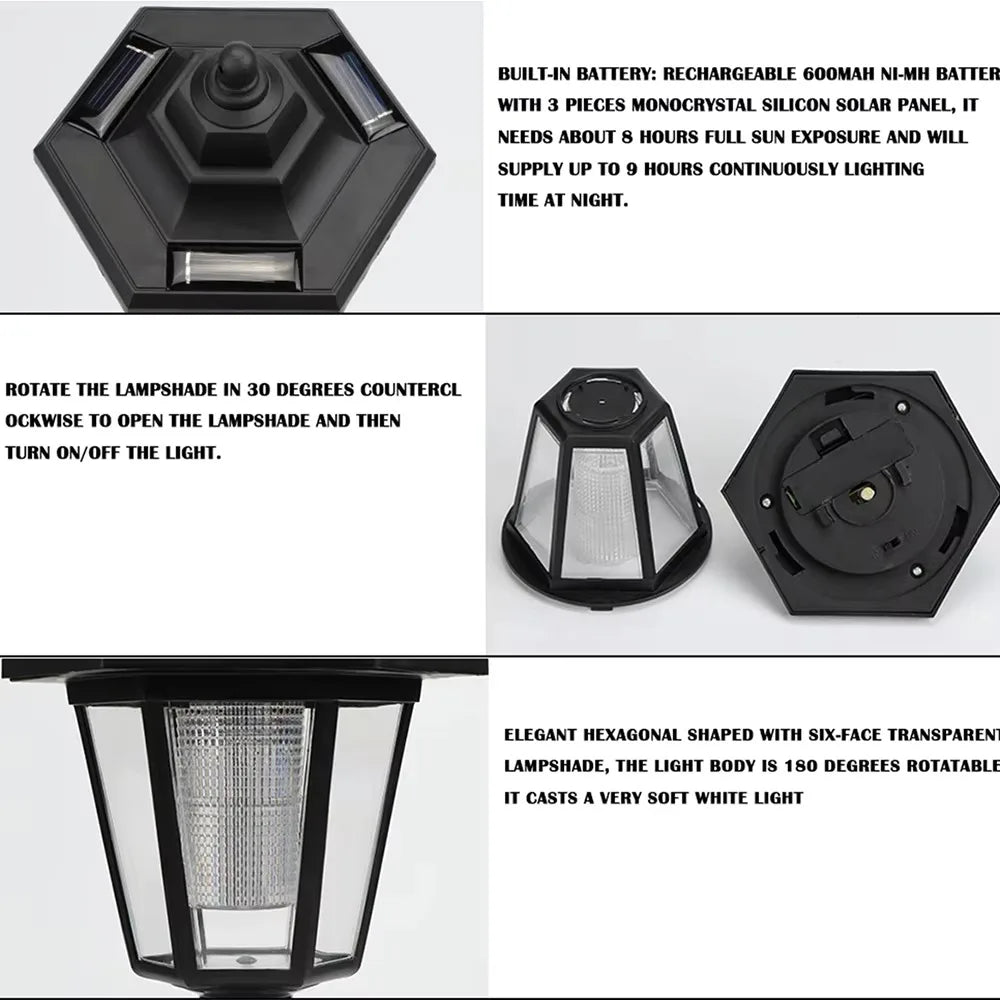 Solar Garden Lights Outdoor LED Street Light Wall Lighting