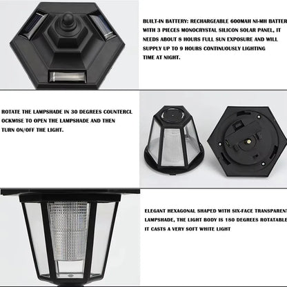 Solar Garden Lights Outdoor LED Street Light Wall Lighting