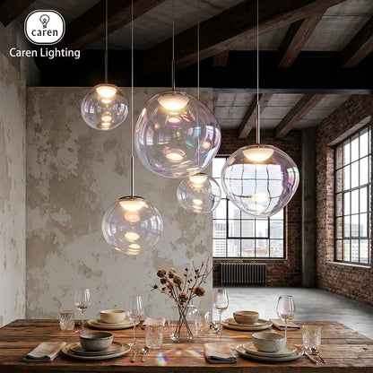Caren Lighting Iridescence dinning Pendant PVD Rainbow