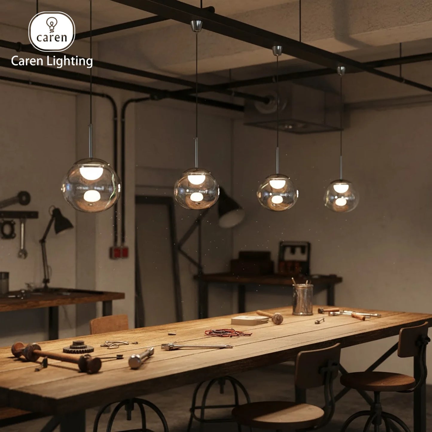 Caren Lighting Iridescence dinning Pendant PVD Rainbow