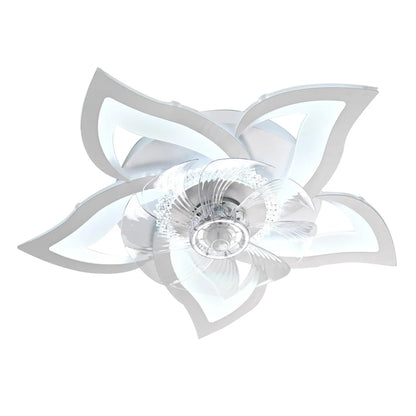 IRALAN Ceiling Fan with Lights Modern Dimmable Flower Shape