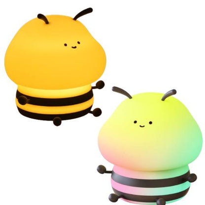 LED Night Lights Bee Colorful Rechargeable Decor Light Kids Gifts