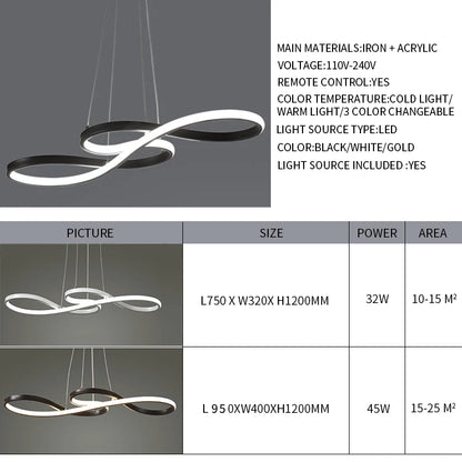 Hanging Lights Remote Dimming Kitchen Led Cord Pendant Lamp