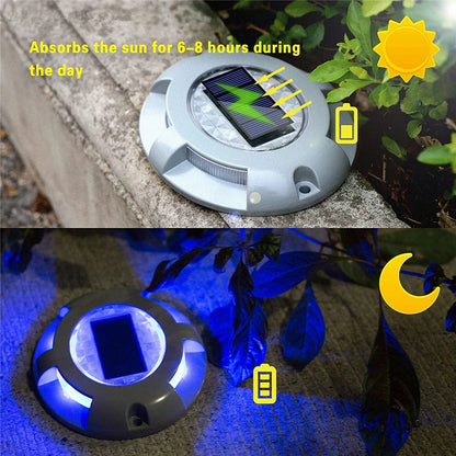 Led Solar Ground Lights Garden Stair Deck Lights