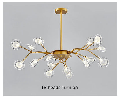Modern Nordic gorgeous LED chandelier ceiling lamp