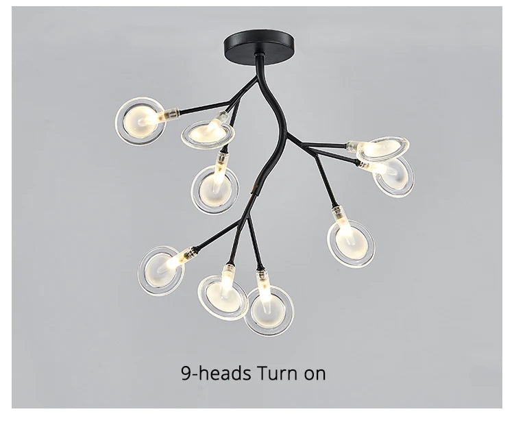 Modern Nordic gorgeous LED chandelier ceiling lamp