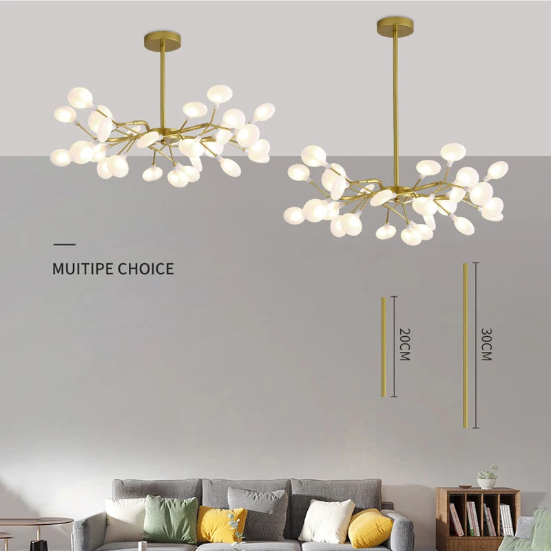 Modern Nordic gorgeous LED chandelier ceiling lamp