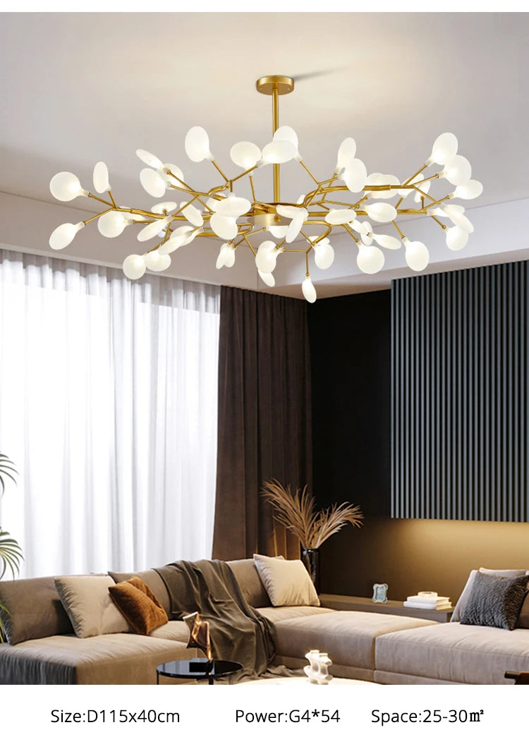 Modern Nordic gorgeous LED chandelier ceiling lamp