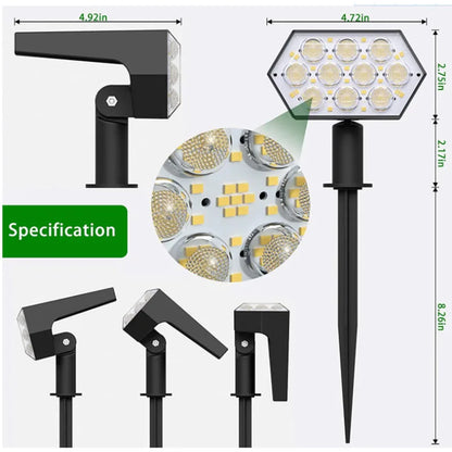 108 LED Outdoor Solar Lights Solar Spot Lights Landscape