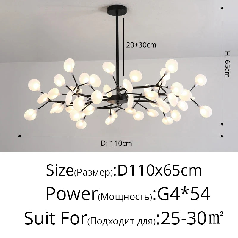 Modern Nordic gorgeous LED chandelier ceiling lamp