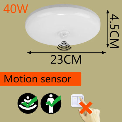 Led Ceiling Light Smart Human Motion Sensor Lamp