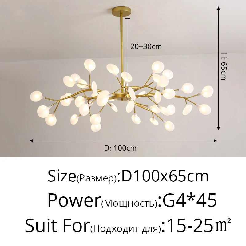 Modern Nordic gorgeous LED chandelier ceiling lamp