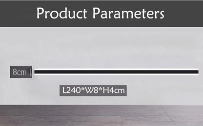 Modern Waterproof outdoor Long Strip LED wall lamp