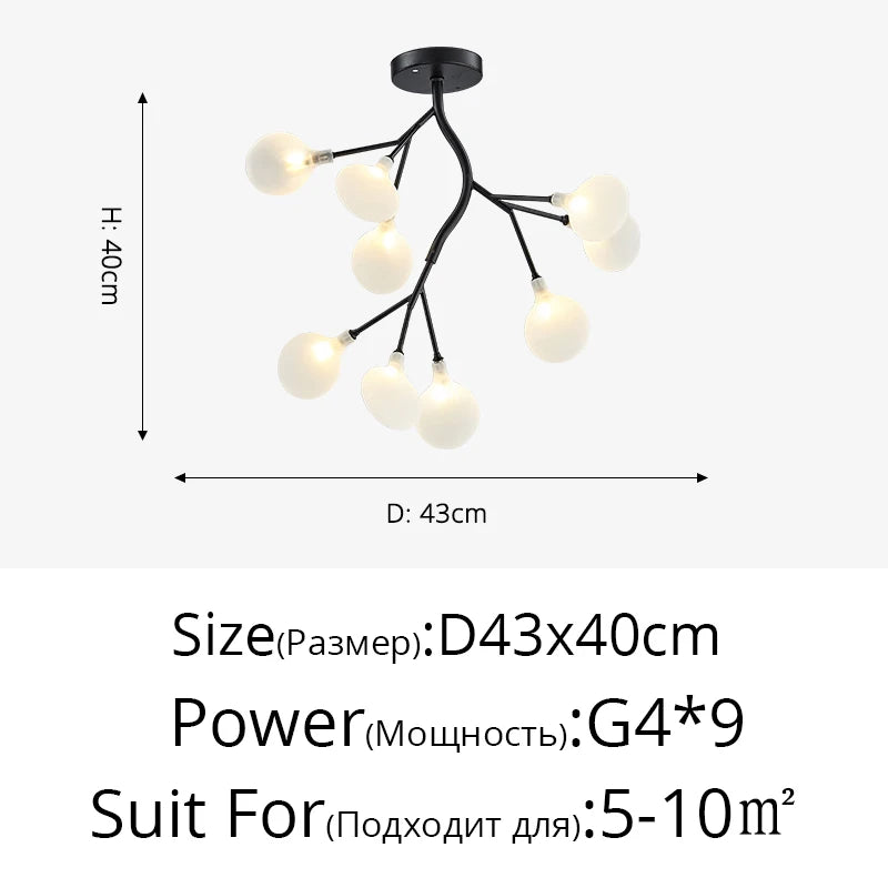 Modern Nordic gorgeous LED chandelier ceiling lamp