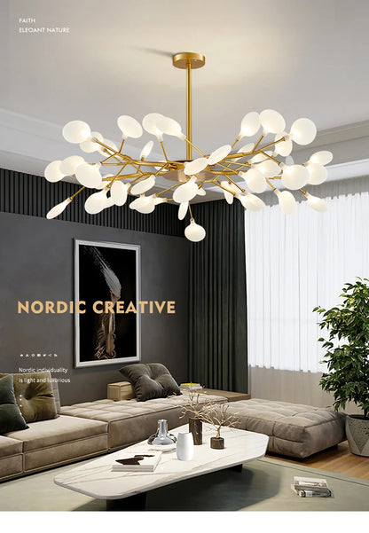 Modern Nordic gorgeous LED chandelier ceiling lamp