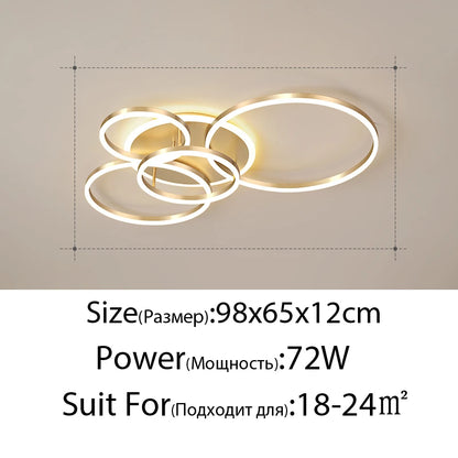 Modern Round Design Ceiling Lights  Circle Rings Lighting