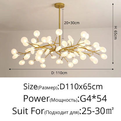 Modern Nordic gorgeous LED chandelier ceiling lamp
