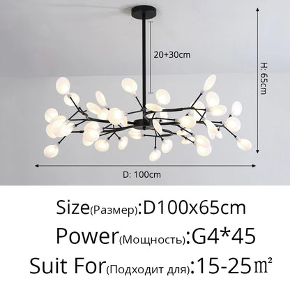 Modern Nordic gorgeous LED chandelier ceiling lamp