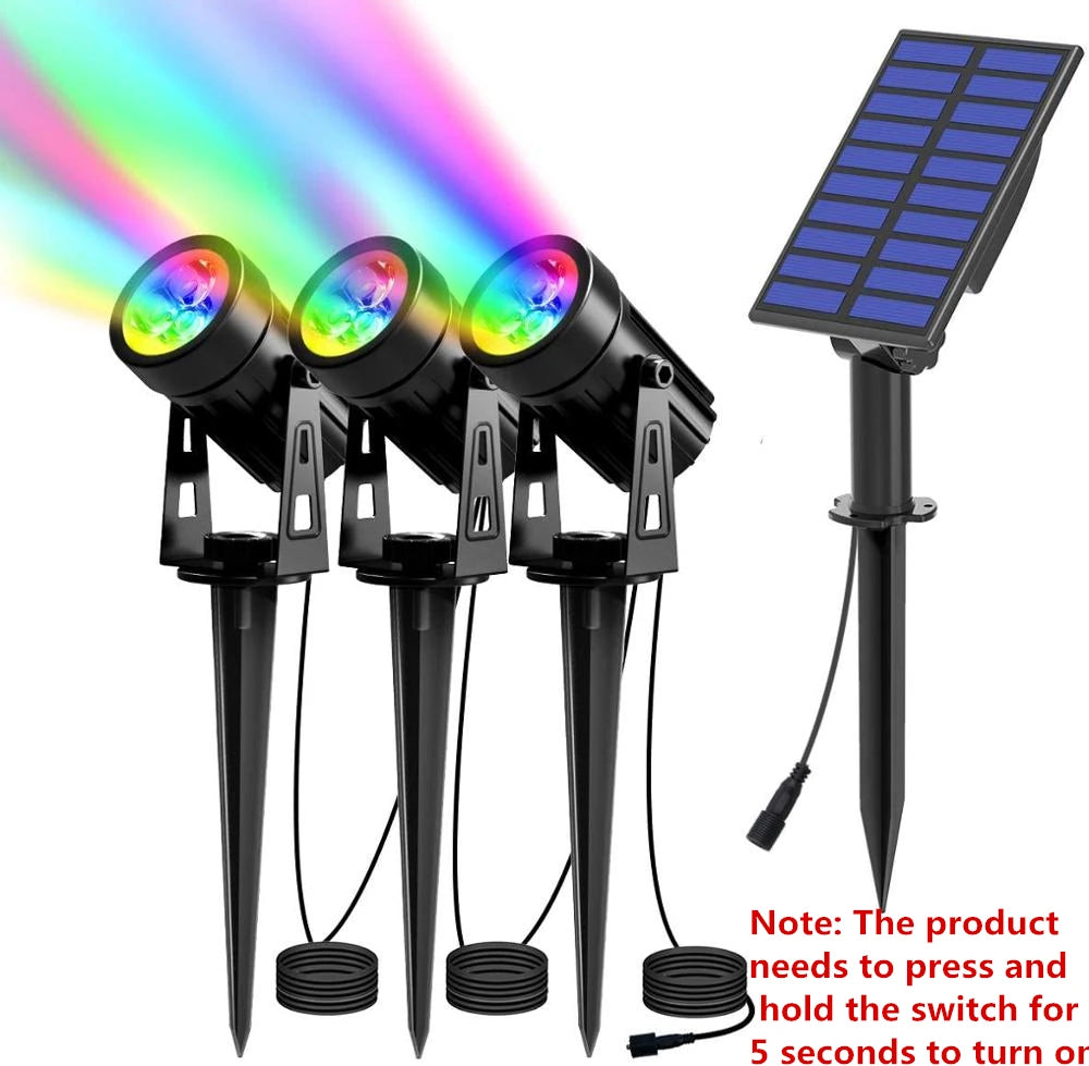 Solar Powered Spotlight IP65 Solar LED Light Outdoor