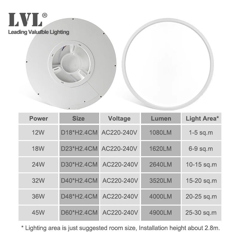 Modern LED Ceiling Light Wood Grain Golden One Light