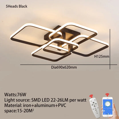 Modern LED Ceiling Chandelier Living Room LED Chandelier Lamp