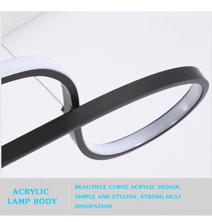 Hanging Lights Remote Dimming Kitchen Led Cord Pendant Lamp