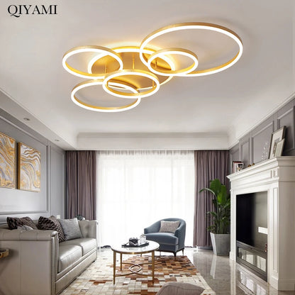 Modern Round Design Ceiling Lights  Circle Rings Lighting