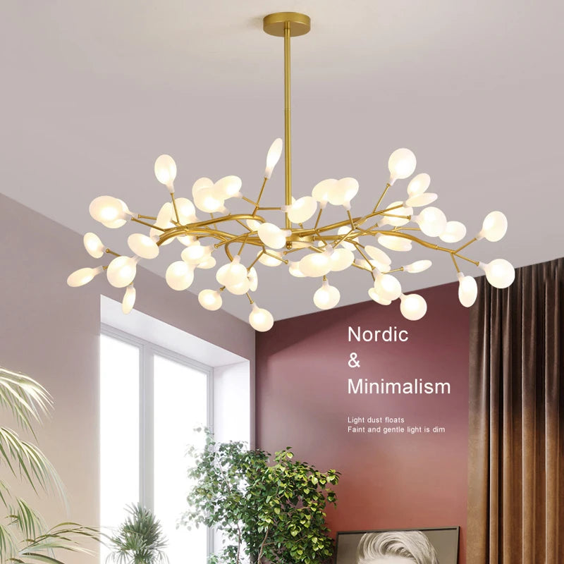 Modern Nordic gorgeous LED chandelier ceiling lamp