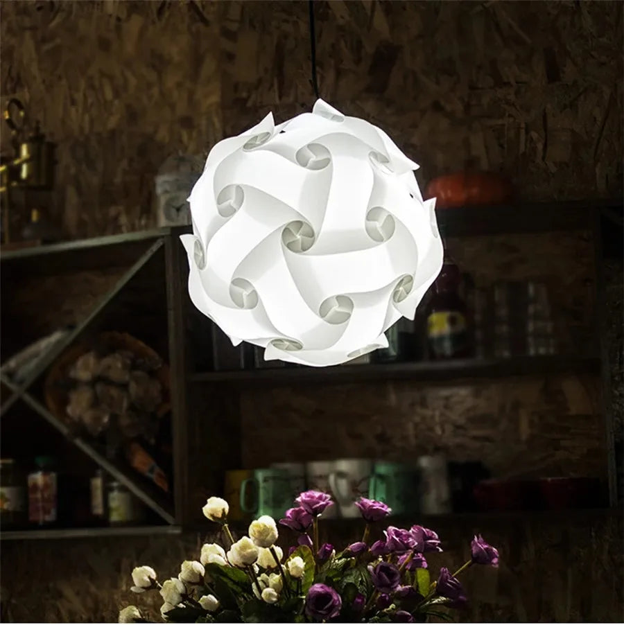 Modern Creative IQ DIY Puzzle Light Nordic Pendant Lamp Shade