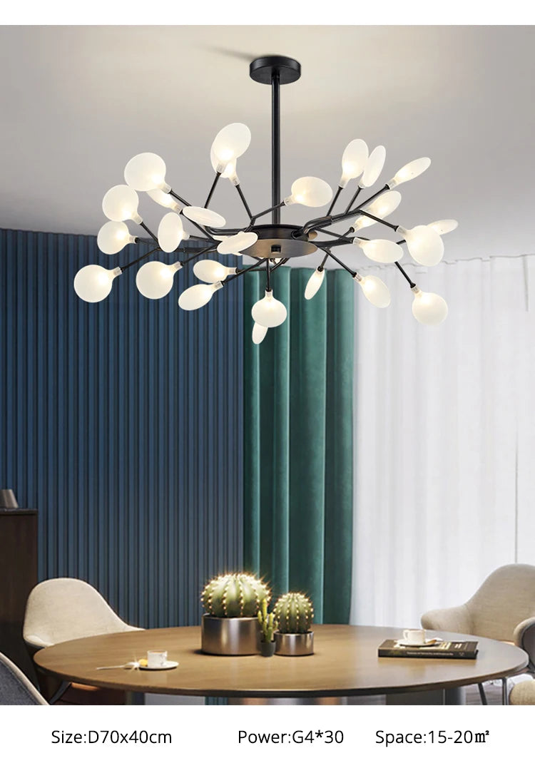 Modern Nordic gorgeous LED chandelier ceiling lamp