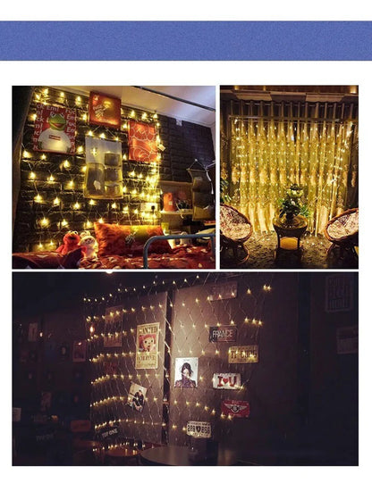 Christmas Garlands LED String Net Lights
