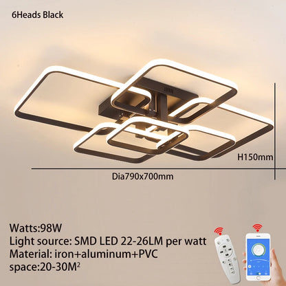 Modern LED Ceiling Chandelier Living Room LED Chandelier Lamp