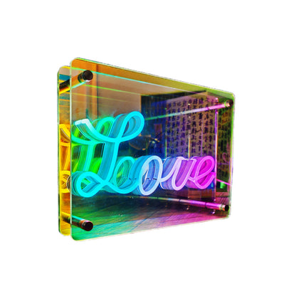 Colorful Multi-layer Mirror Atmosphere Night Light Usb Creative Neon Light