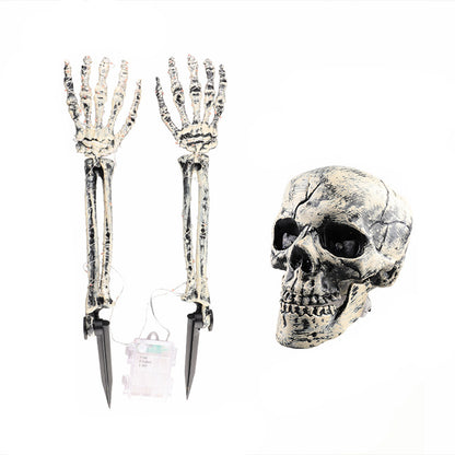 Halloween LED Light Up Skeleton Arm Hand Halloween Party Outdoor