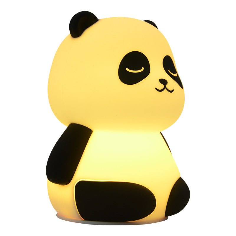 Panda Pat A Color-changing Lamp Children's Gift Silicone Night Lamp