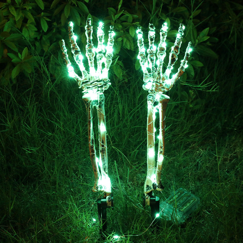 Halloween LED Light Up Skeleton Arm Hand Halloween Party Outdoor