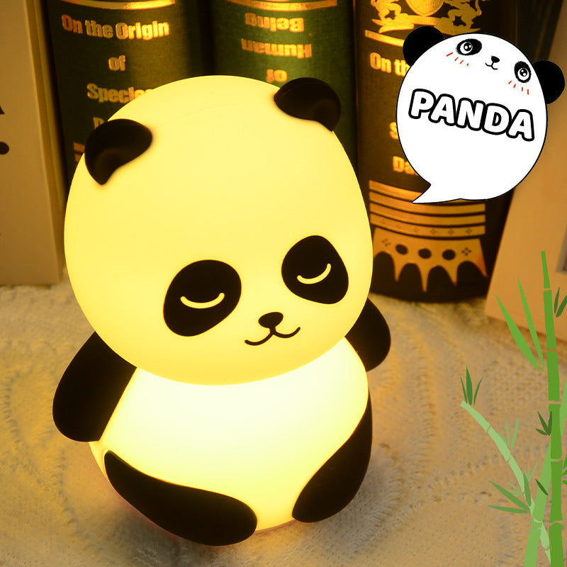 Panda Pat A Color-changing Lamp Children's Gift Silicone Night Lamp