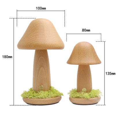 Twisted Mushroom Night Warm Light Touch Bedroom Bedhead Night Light