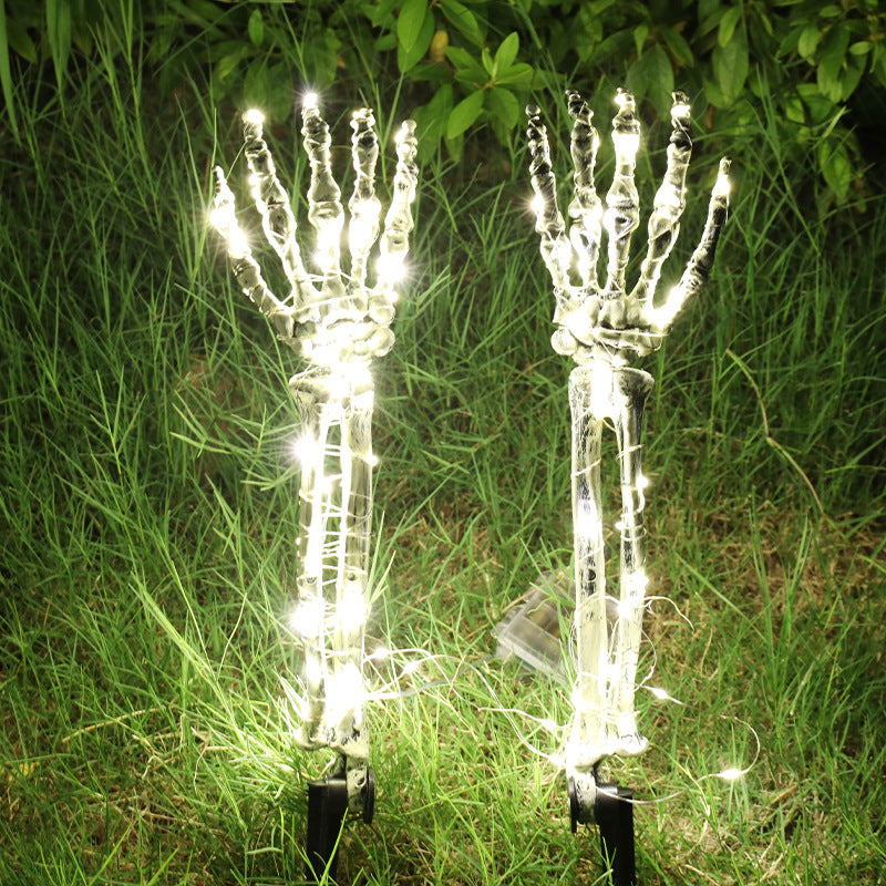 Halloween LED Light Up Skeleton Arm Hand Halloween Party Outdoor